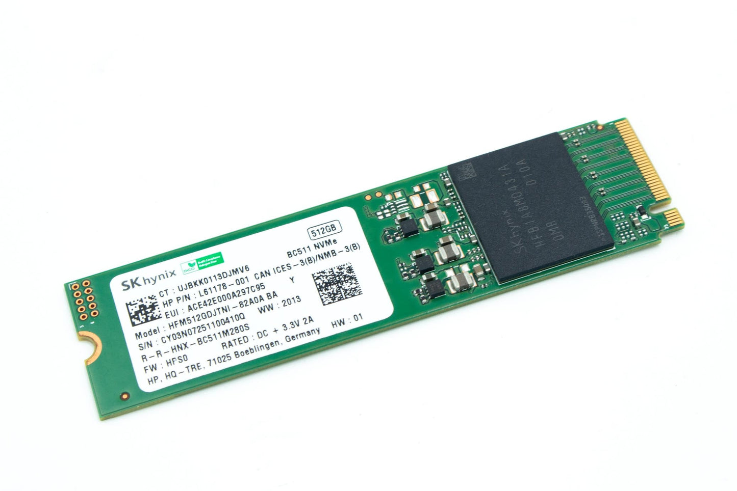 512GB M.2 2280 BC511 PCIe Gen3x4 value