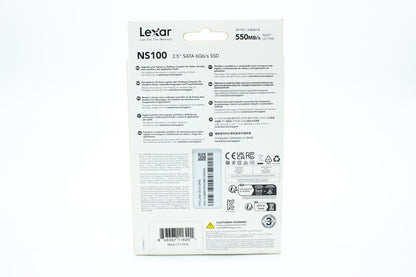 Lexar NS100 512GB 2.5” SATA III Internal SSD, Solid State Drive, Up to 550MB/s R