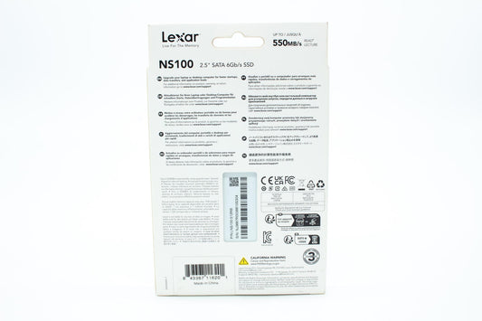 Lexar NS100 512GB 2.5” SATA III Internal SSD, Solid State Drive, Up to 550MB/s R