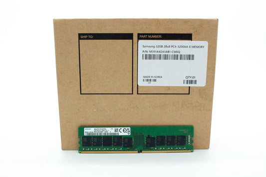 SAMSUNG 32GB DDR4 3200 ECC UDIMM RAM 2Rx8 PC4-25600 M391A4G43AB1-CWEQ 288pin