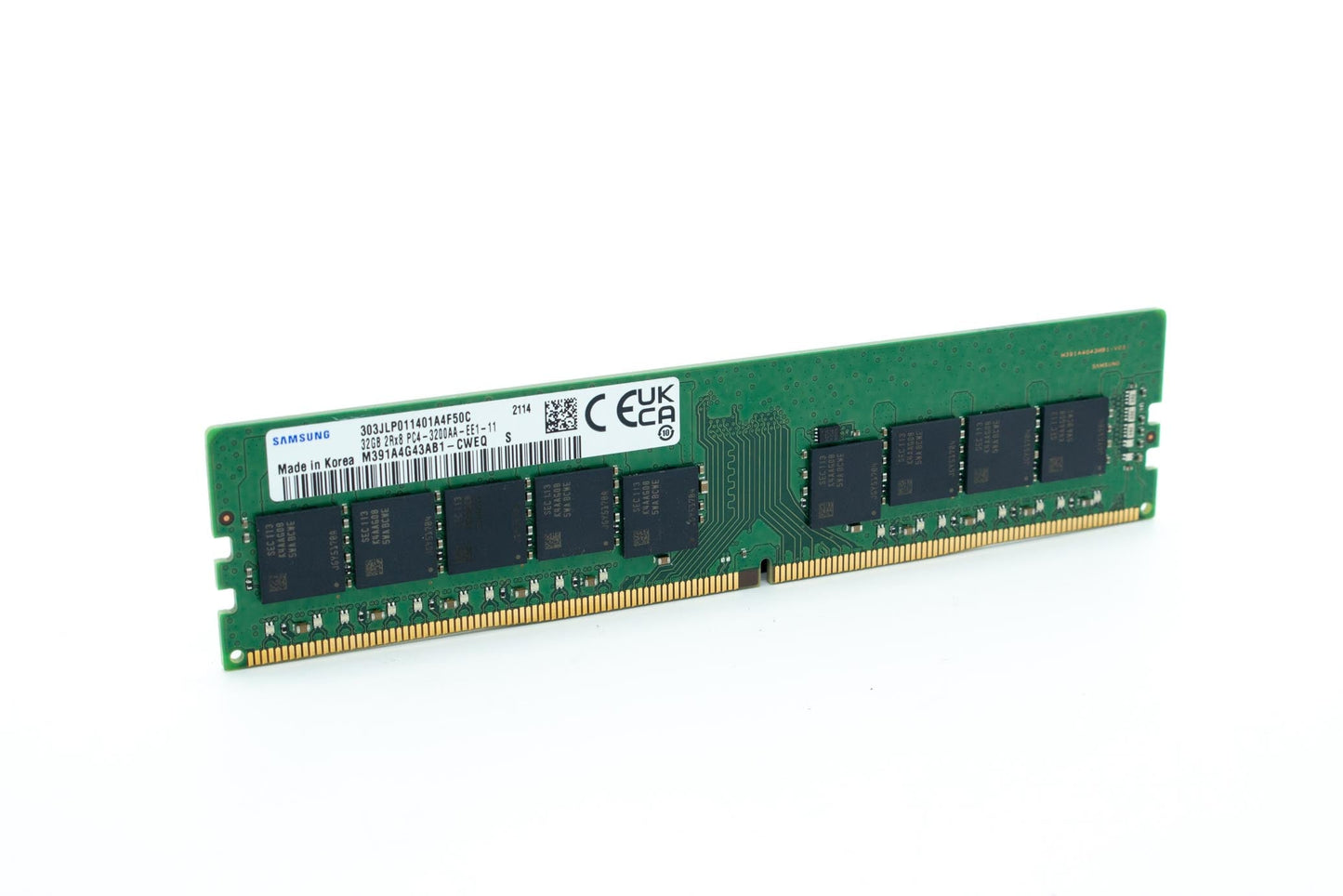 SAMSUNG 32GB DDR4 3200 ECC UDIMM RAM 2Rx8 PC4-25600 M391A4G43AB1-CWEQ 288pin