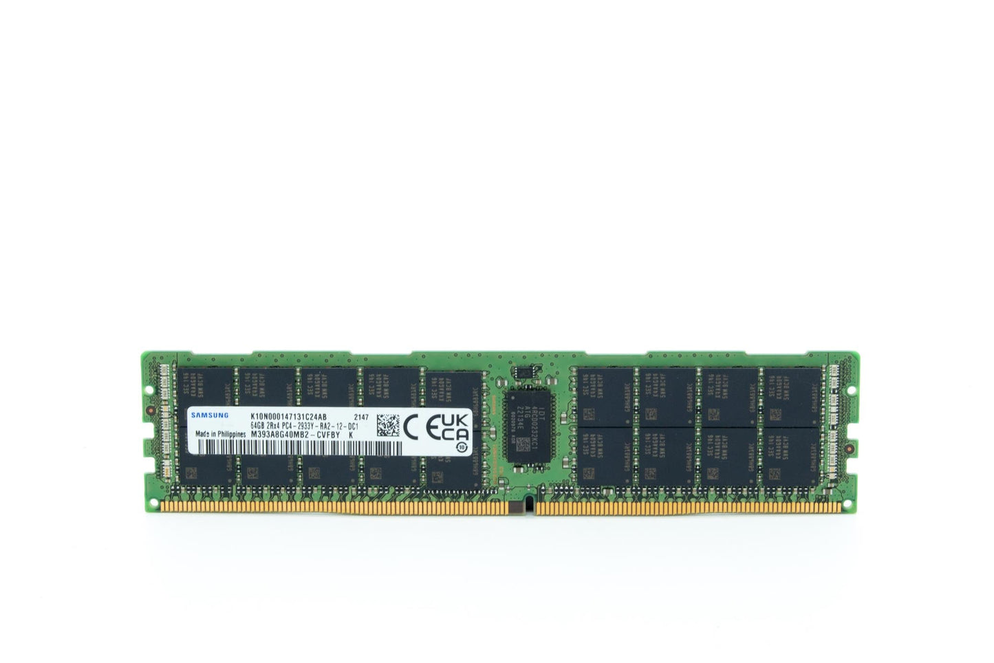 M393A8G40MB2-CVF SAMSUNG 64GB 2RX4 PC4-2933Y 2933 Mbps DDR4 RDIMM MEMORY