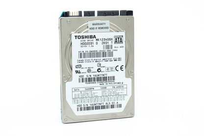 Toshiba (MK1234GSX) 120GB 2.5" SATA Laptop HDD