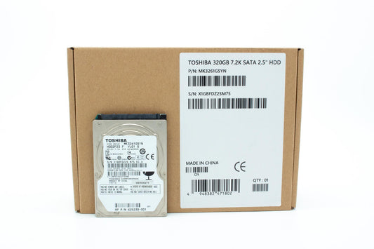 Toshiba 320GB(MK3261GSYN) 7200rpm SATA2 16MB Notebook Hard Drive (2.5 inch)
