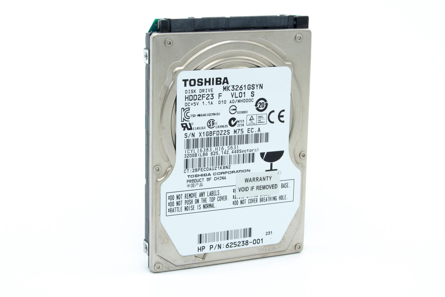 Toshiba 320GB 2.5-Inch Internal Hard Drive