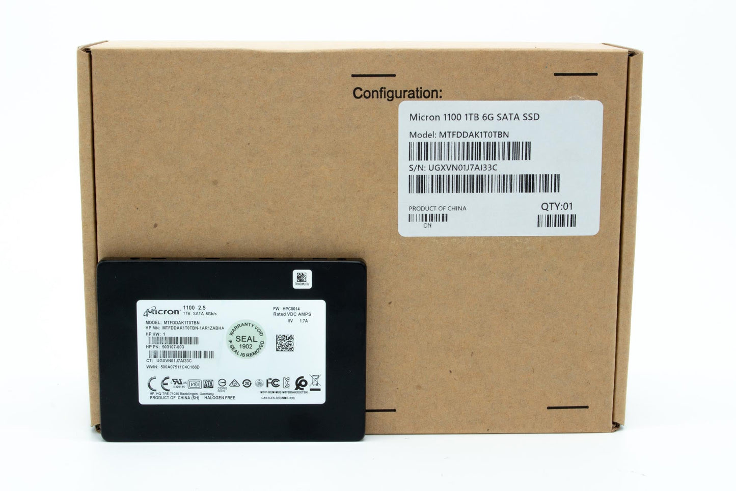 Micron SSD MTFDDAK1T0TBN-1AR12ABYY 1100 1TB 2.5inch Bare