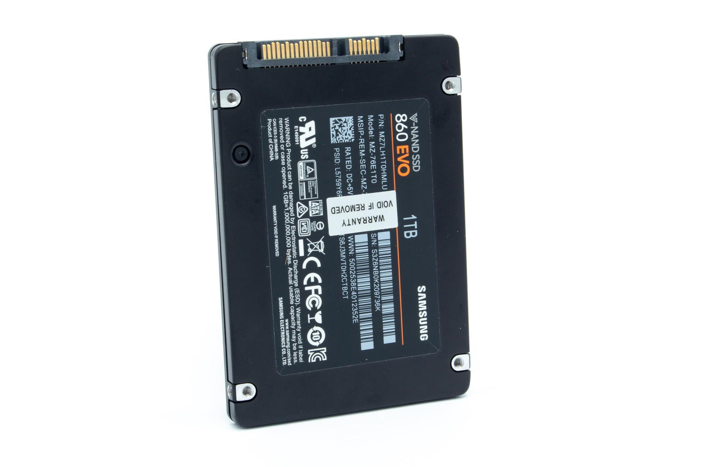 Samsung MZ-76E1T0 MZ-76P1T0 860 EVO P/N MZ7LH1T0HMLU 1TB SATA 2.5" SSD TESTED