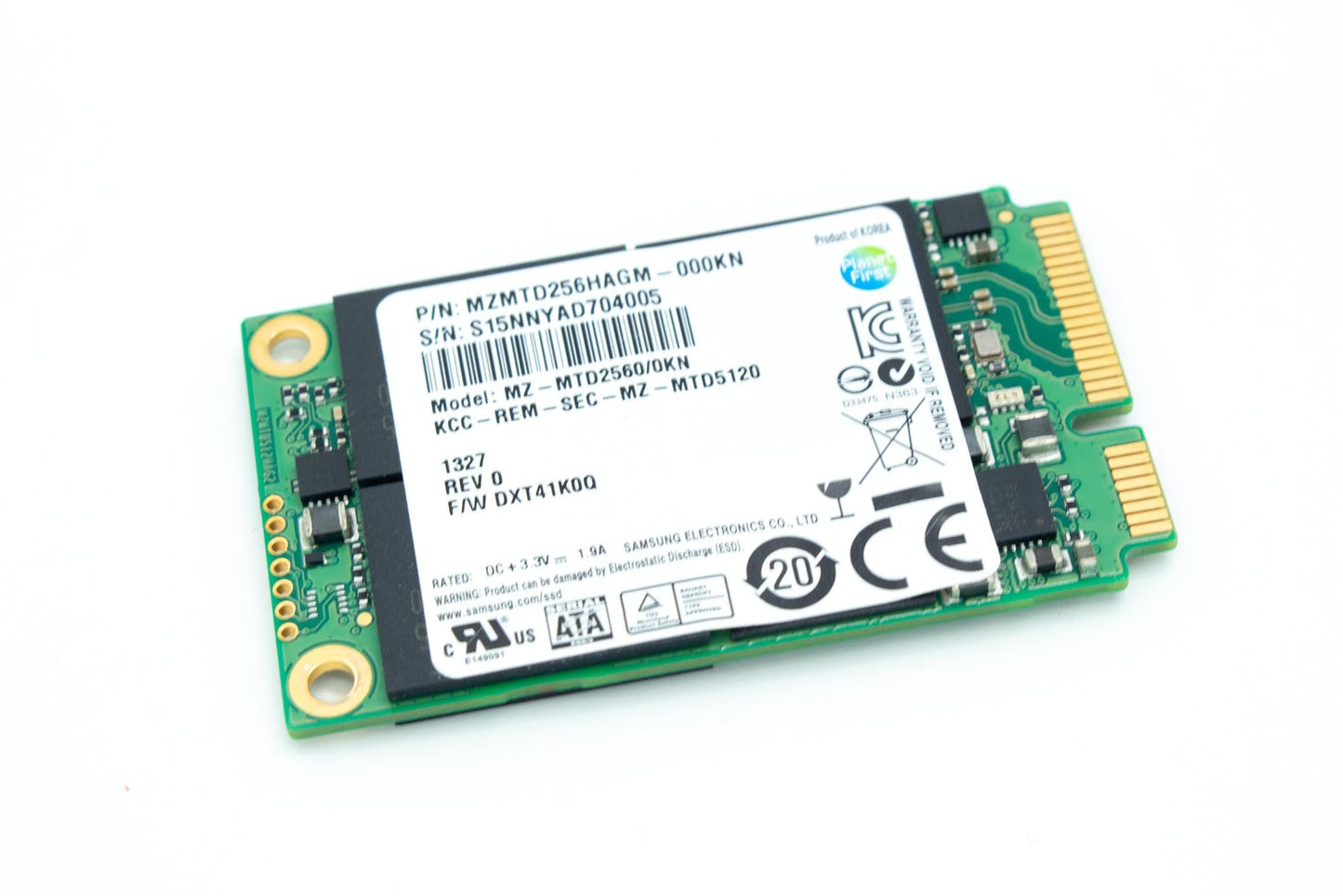 Samsung 256Gb SSD Drive MZMTD256HAGM-00000 MZ-MTD2560/000