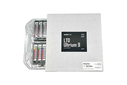 MagStor NanoPure™ LTO-9 Ultrium 18TB/45TB Data Cartridge 10-Pack (NP-L9-10PK)
