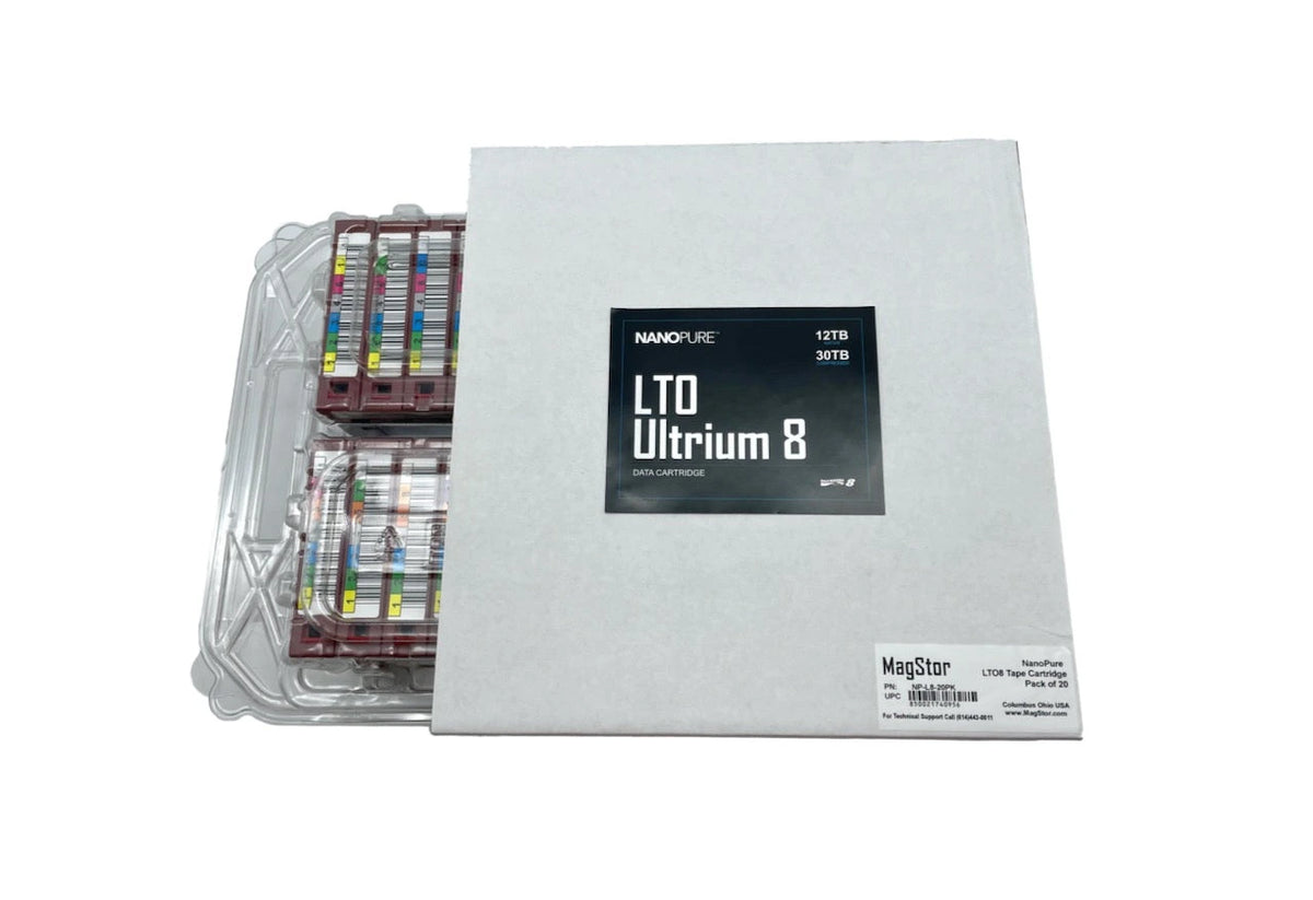MagStor NanoPure LTO 8 30TB Tape 10PK NP-L8-10PK in Qatar