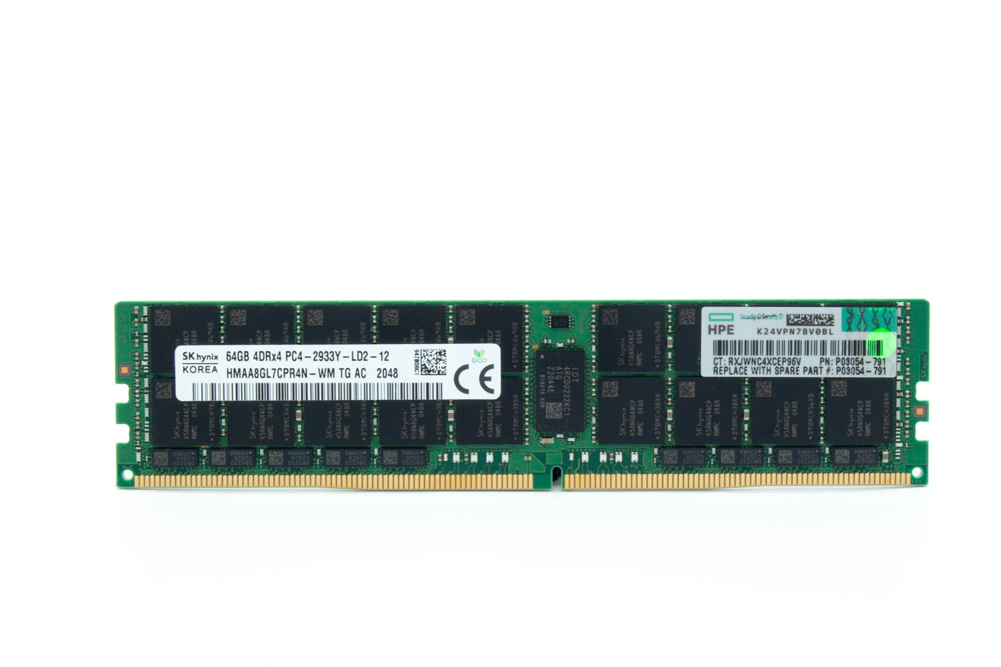 64gb (1x64gb) 4rx4 2933mhz Pc4-23400 Cl21 Quad Rank X4 Ddr4 Load Reduced Smart Memory Kit For Proliant Server Gen10