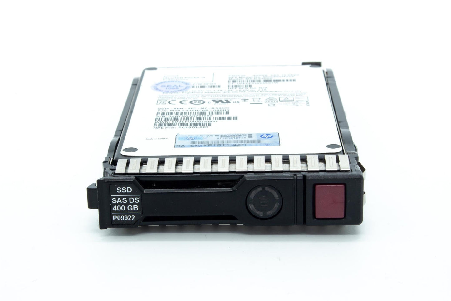 400GB SAS Solid State Drive (SSD) - 2.5-inch small form factor (SFF), mixed use (MU), smart carrier (SC), Digitally Signed Firmware (DS)