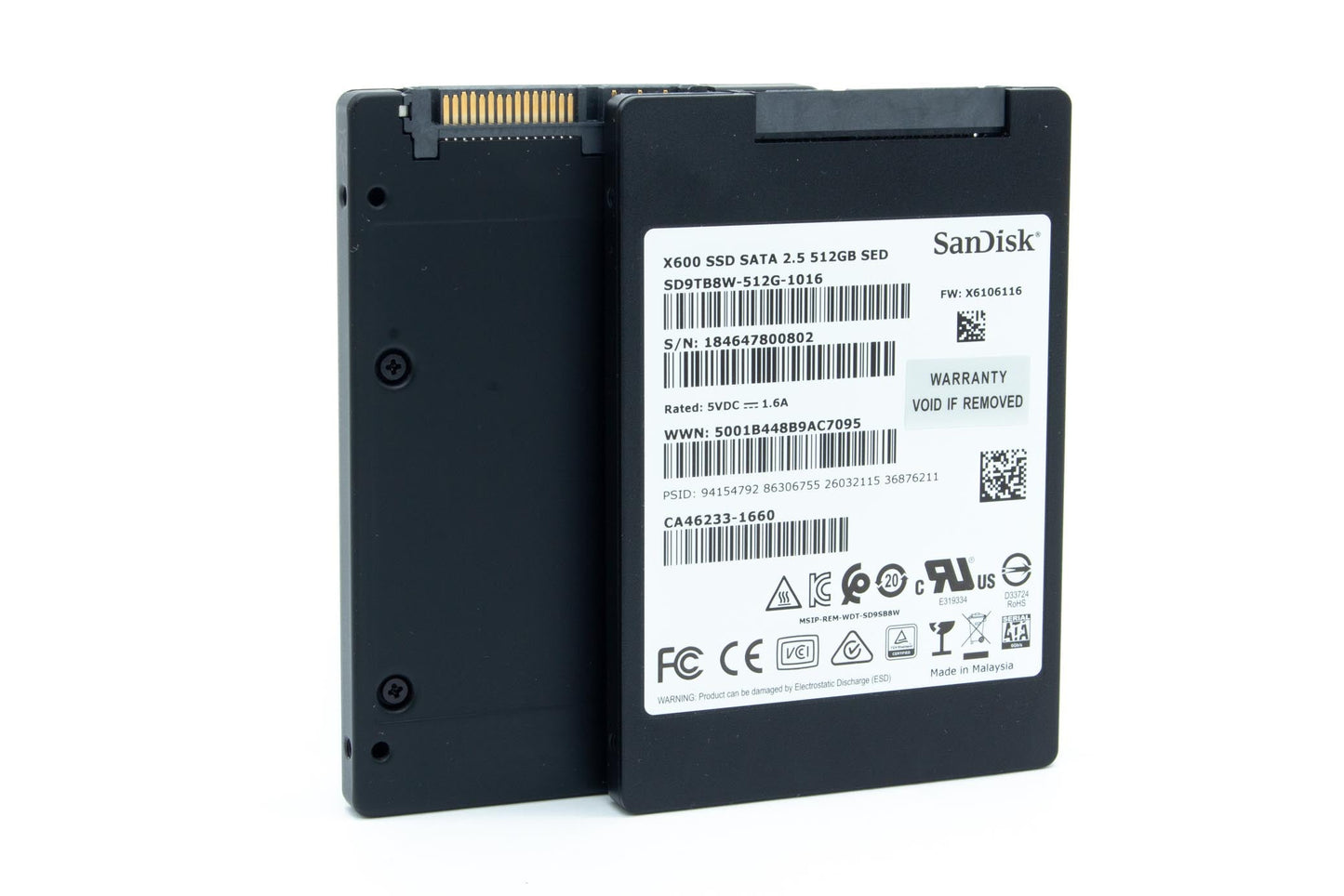 SanDisk X600 SD9TB8W-512G-1016 512GB 2.5" SATA Solid State Drive SSD