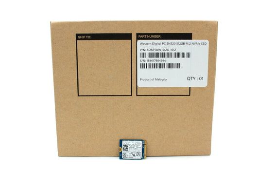 Western Digital PC SN520 SDAPTUW-512G-1012 DP/N 0FFD82 512GB M.2 2230 NVMe SSD