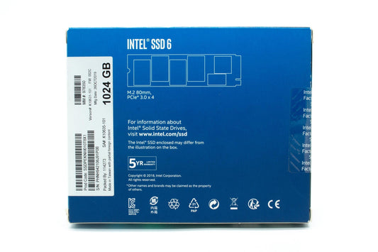 Intel TB 660P NVMe M.2 Internal SSD (SSDPEKNW010T8X1)
