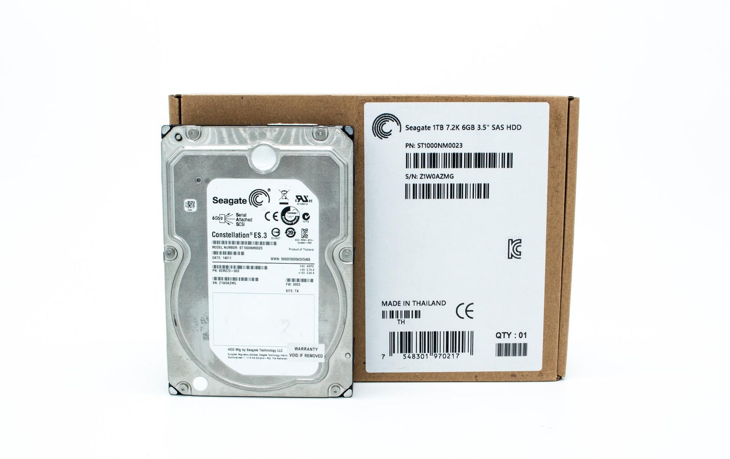 Seagate 1TB Enterprise Capacity HDD SAS 6Gb/s 128MB Cache 3.5-Inch Internal Bare Drive (ST1000NM0023)