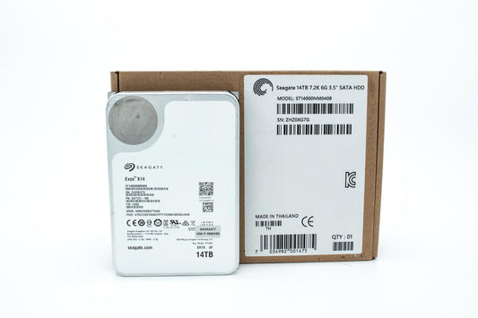 Seagate Exos X14 ST14000NM0408 14TB 7.2K RPM CMR SATA 6Gb/s 512e 3.5in Hard Drive (Renewed)