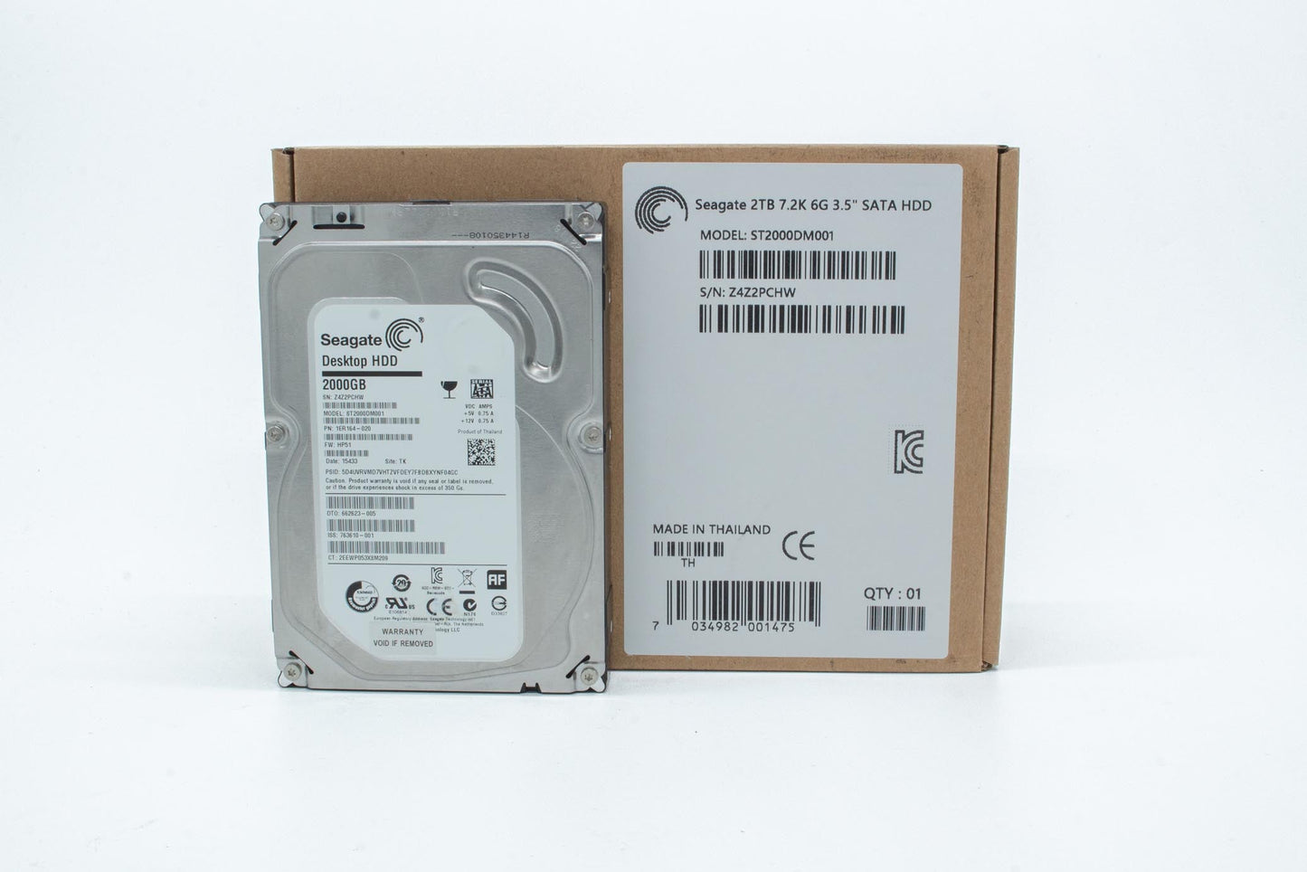 Seagate Barracuda ST2000DM001 2TB Internal Hard Drive (Silver)