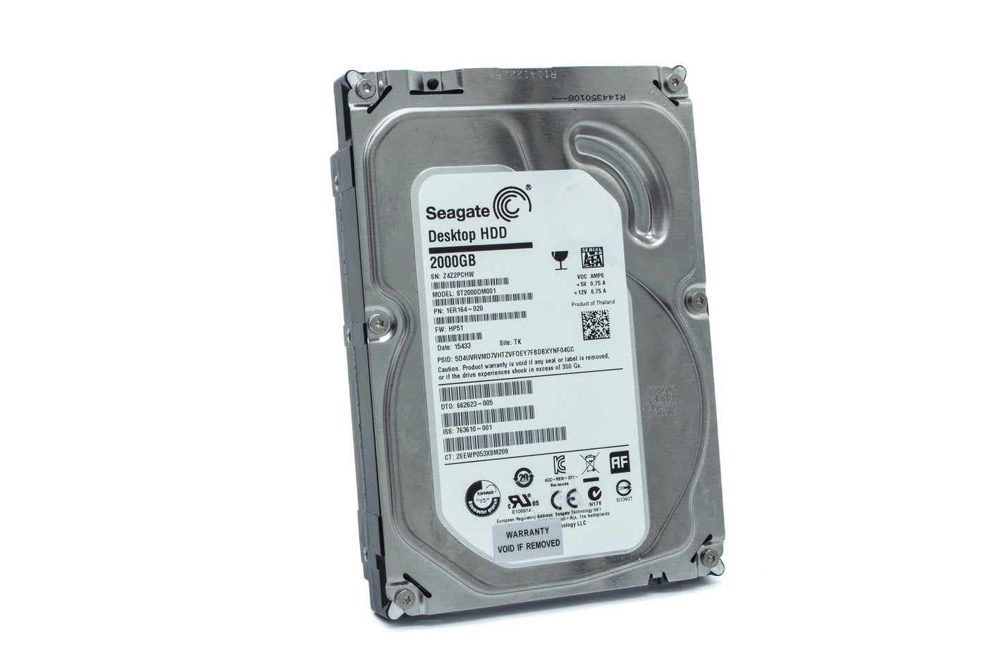 Seagate Barracuda ST2000DM001 2TB Internal Hard Drive (Silver)