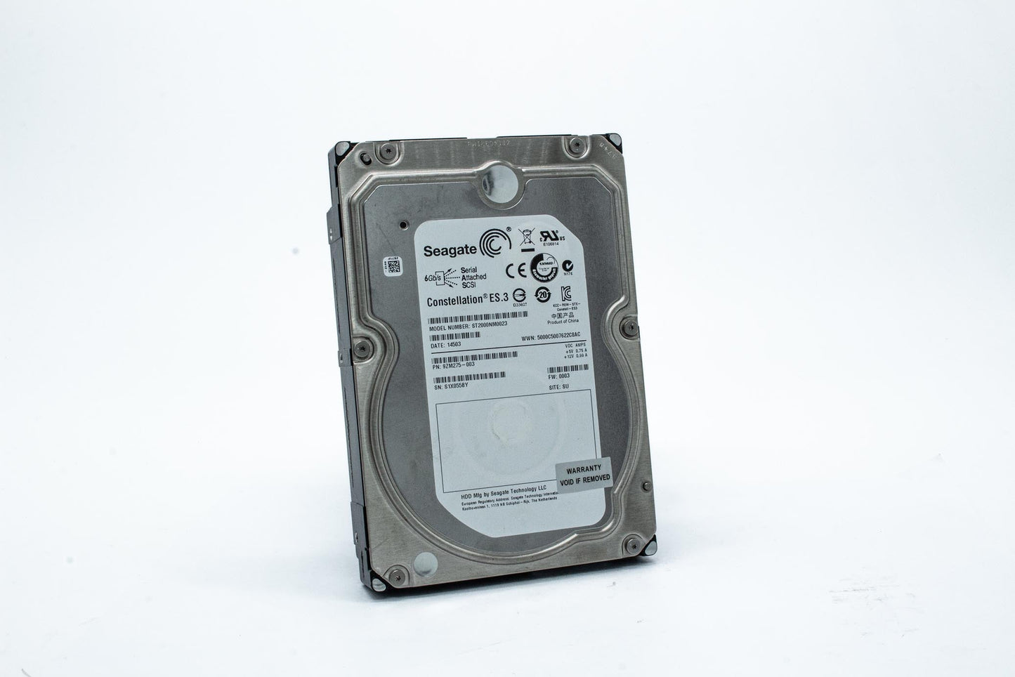 Seagate 2TB Enterprise Capacity HD SAS 6Gb/s 128MB Cache 3.5-Inch Internal Bare Drive (ST2000NM0023)
