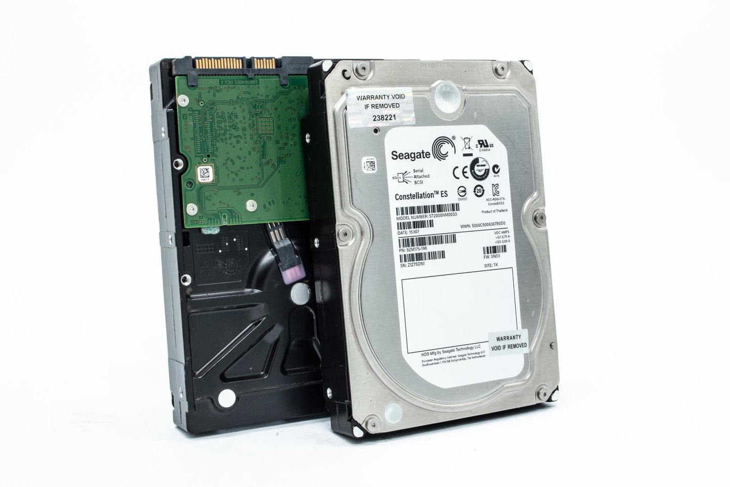 Seagate 2TB Enterprise Capacity HDD SATA 6Gb/s 128MB Cache 3.5-Inch Internal Bare Drive (ST2000NM0033)