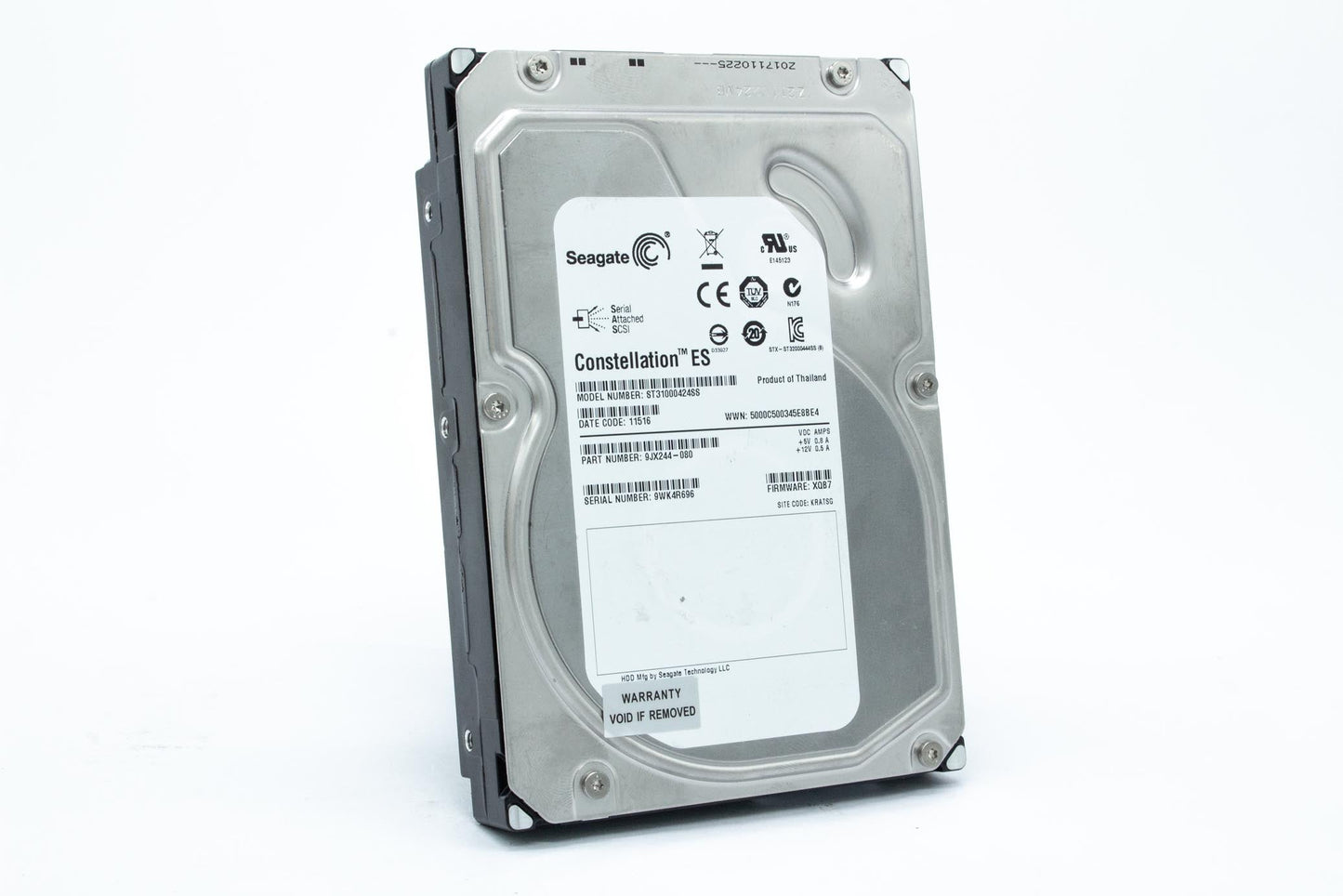 Seagate Constellation ES 1 TB 7200 RPM SAS 2.0 6 GB/s 16 MB Cache 3.5-Inch Hard Drive - ST31000424SS