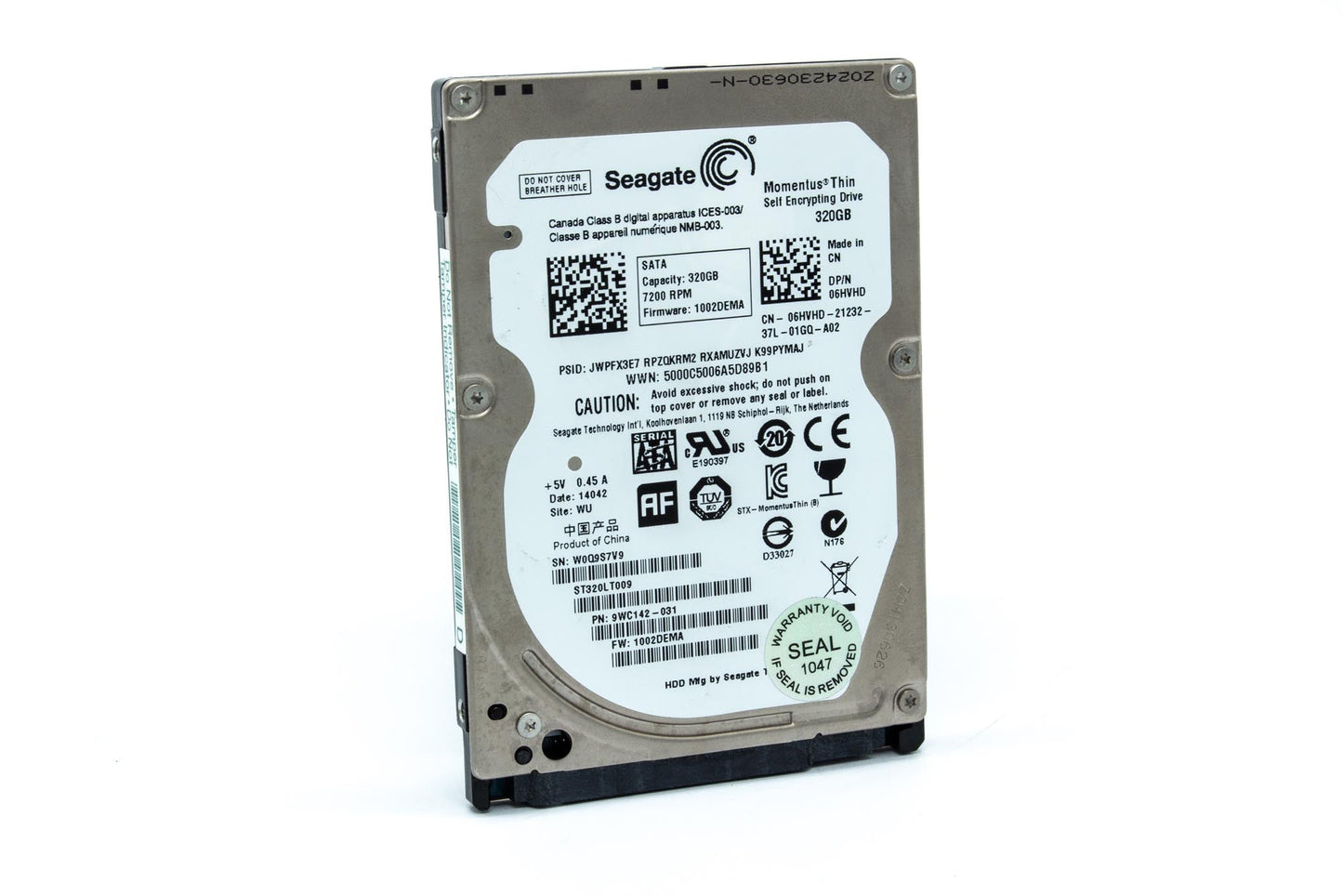 Seagate 320GB 2.5-Inch Internal Hard Drive