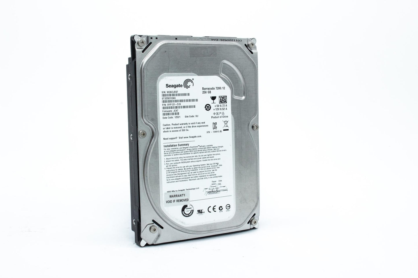 Seagate Barracuda 7200.12 ST3250312AS 250 GB Internal Hard Drive