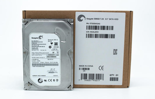 Seagate Barracuda 7200.12 500 GB 7200RPM SATA 6Gb/s with NCQ 16MB Cache 3.5 Inch Internal Bare Drive ST3500413AS