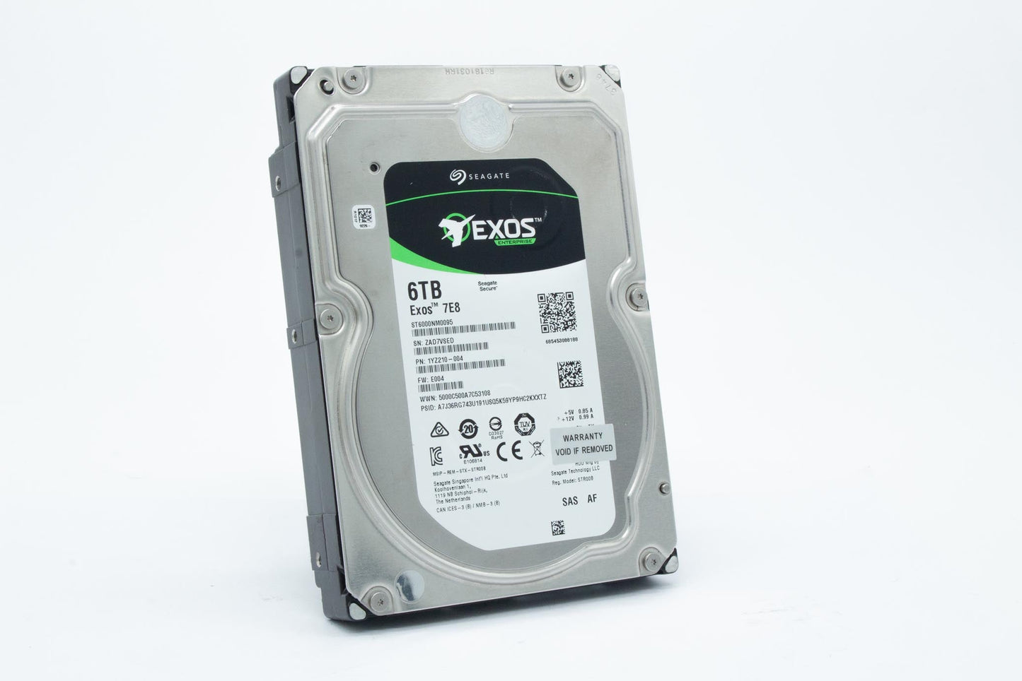 Seagate Enterprise Capacity ST6000NM0095 6TB 7200RPM SAS 12.0 GB/S 256MB 512E Enterprise Hard Drive