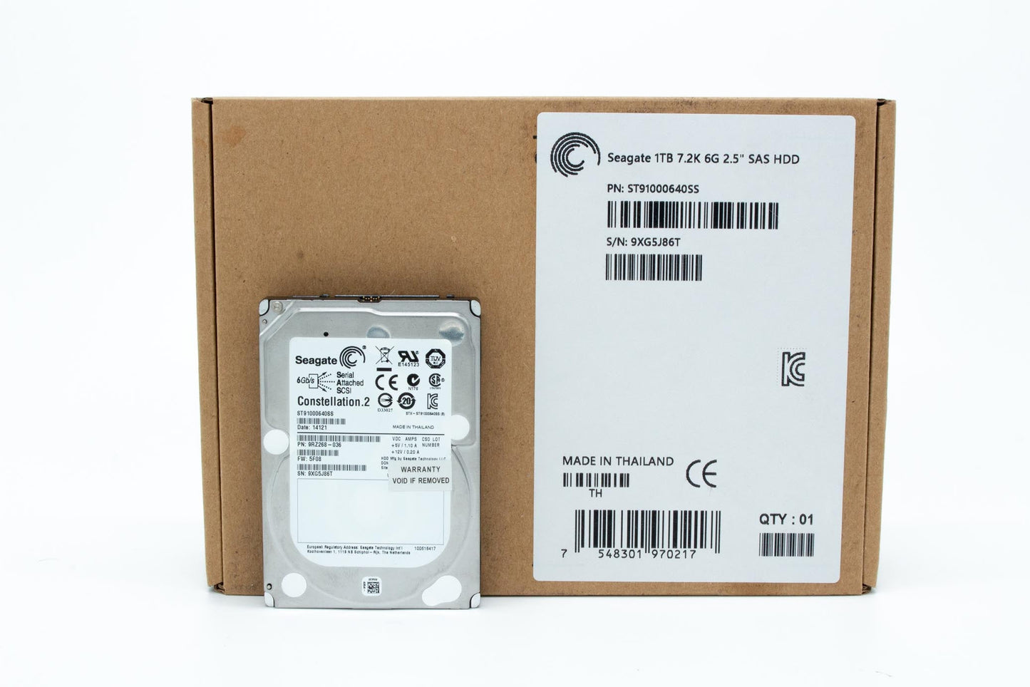 Seagate Constellation.2 HDD-ST91000640SS 1TB 7200 RPM 64MB Cache 2.5 SAS 6Gb/s Internal Enterprise Hard Drive