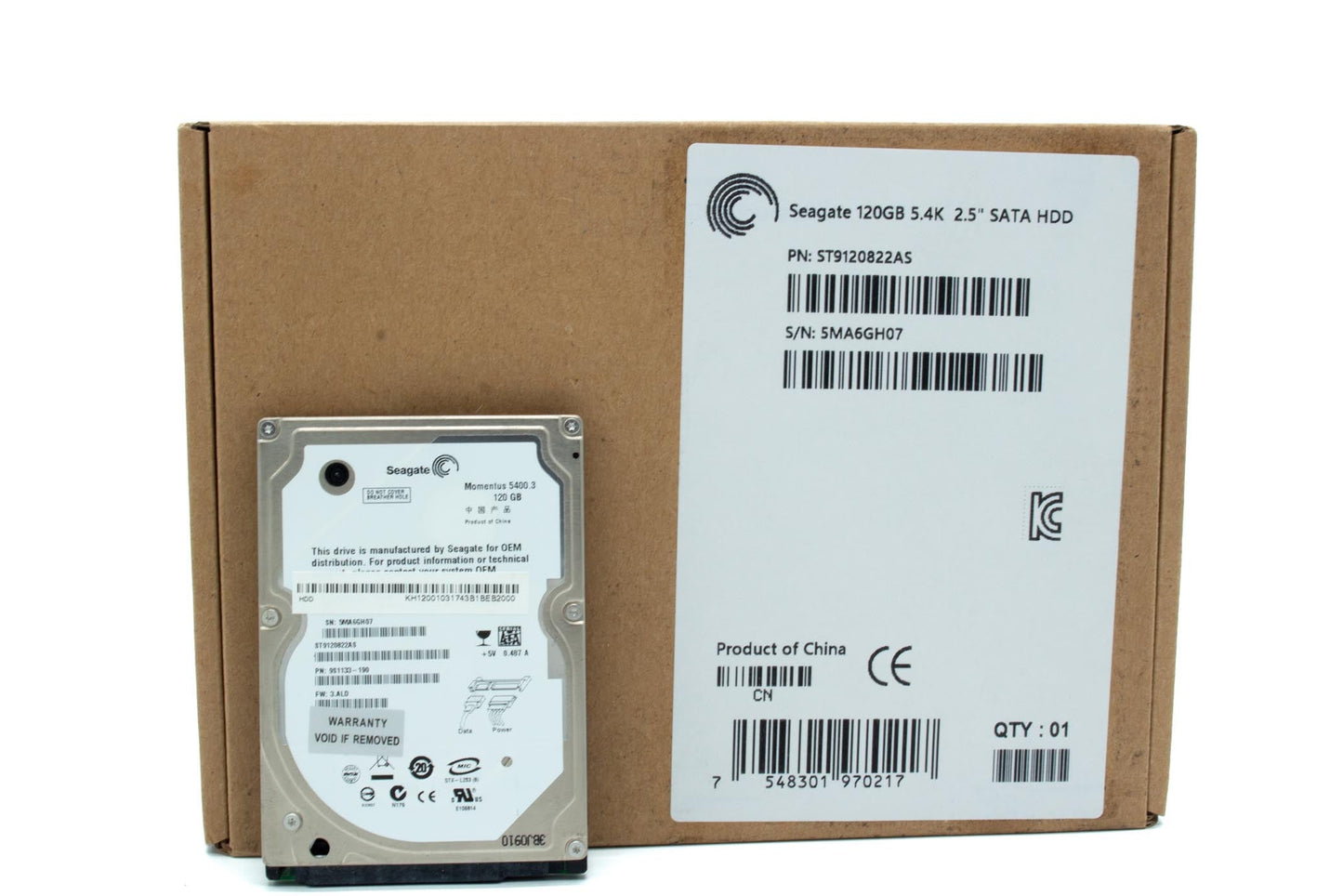 Seagate ST9120822A Momentus 5400.3 Ultra ATA/100 120 GB Bulk/OEM Hard Drive