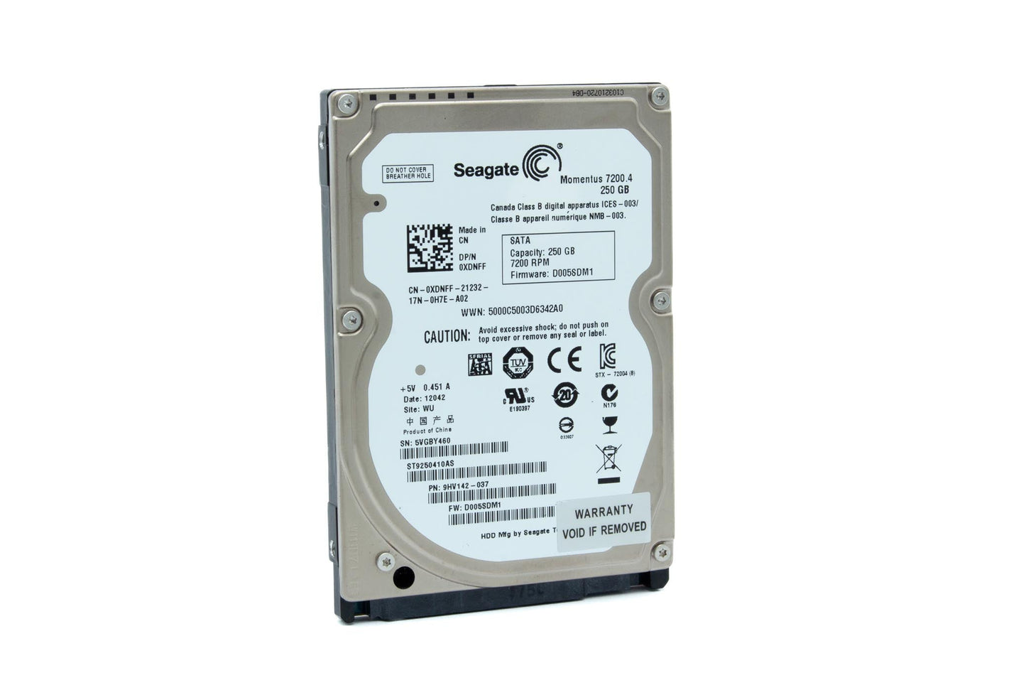 Seagate Momentus 7200.4 250GB HDD ST9250410AS
