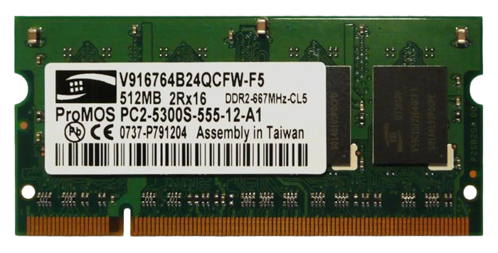 ProMOS V916764B24QCFW-F5 512MB DDR2 RAM in Qatar 