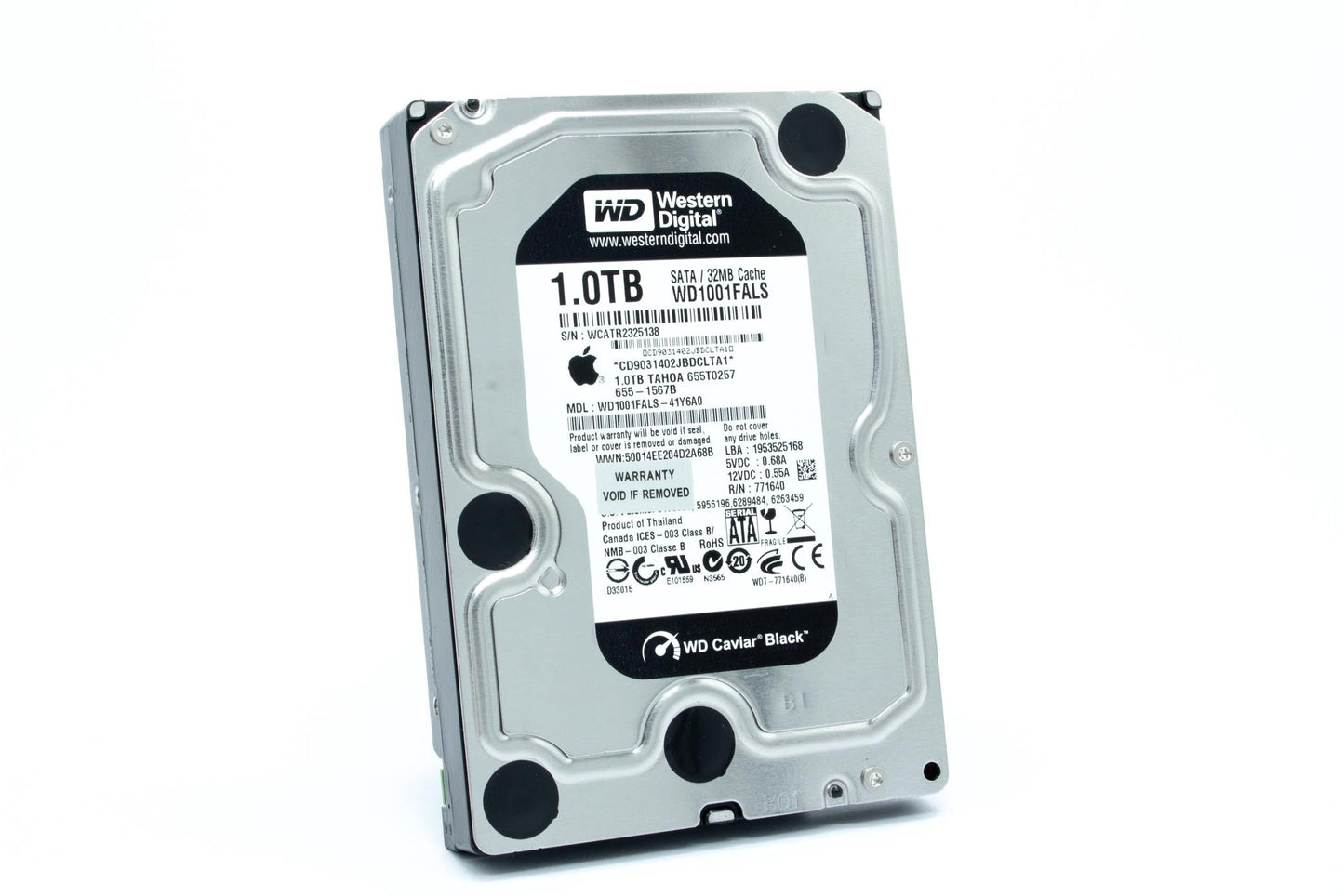 Western Digital Caviar Black 1 TB Bulk/OEM Hard Drive 3.5 Inch, 32 MB Cache, 7200 RPM SATA II WD1001FALS