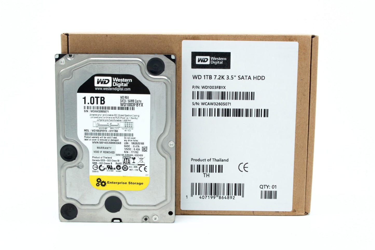 Western Digital 1 TB 3.5" Internal Hard Drive - WD1003FBYX