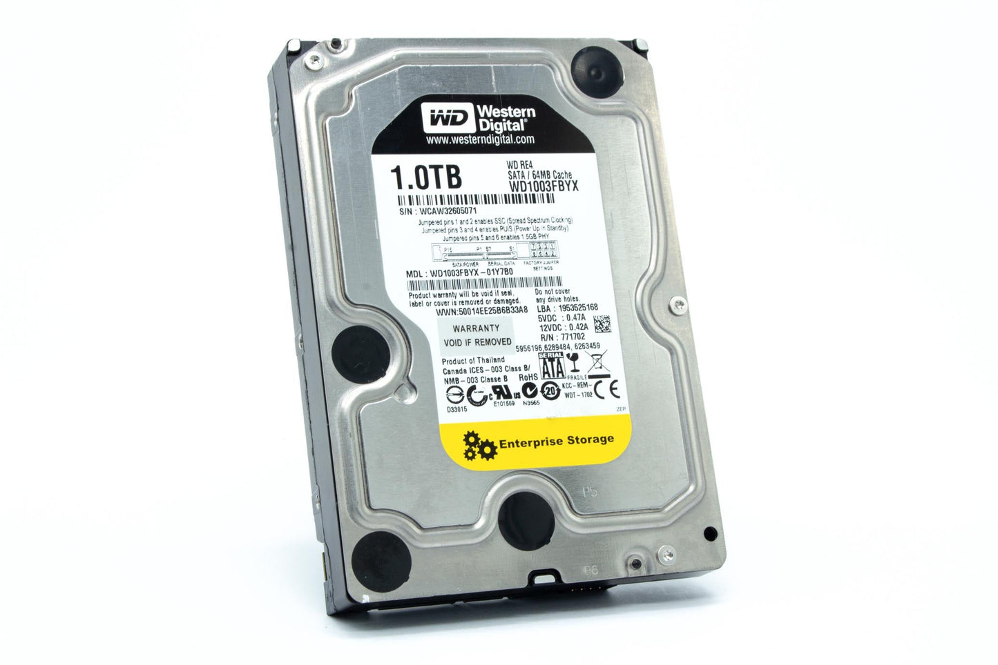 Western Digital 1 TB 3.5" Internal Hard Drive - WD1003FBYX