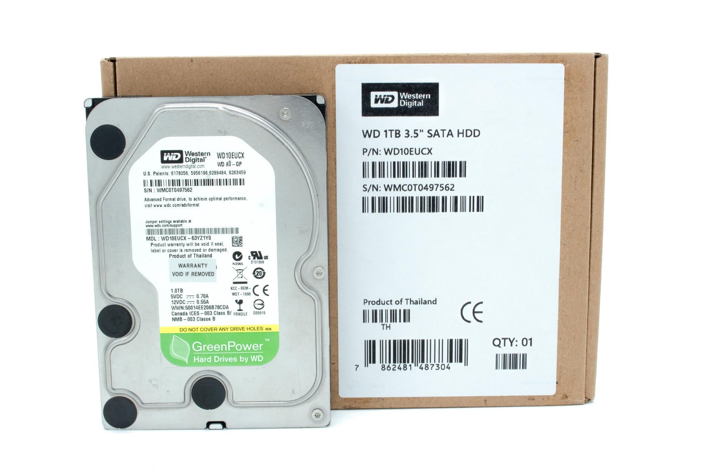 Western Digital WD10EUCX-73YZ1Y0 1TB DCM: HBNNNT2MAB