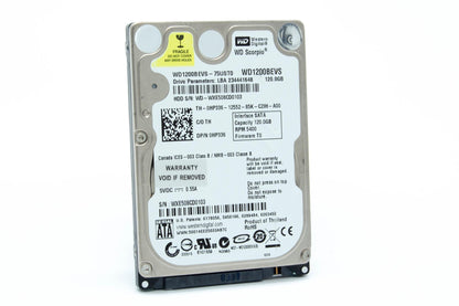 Western Digital 120 GB Scorpio Blue SATA 5400 RPM 8 MB Cache Bulk/OEM Notebook Hard Drive WD1200BEVS