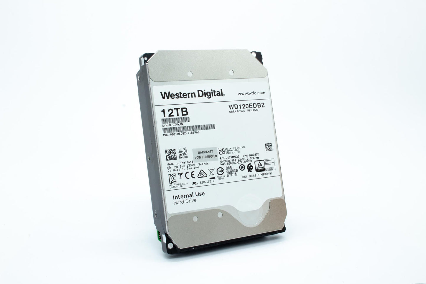 Western Digital - 12TB 6GB/S 5400RPM 256MB 3.5in SATA HDD - WD120EDBZ