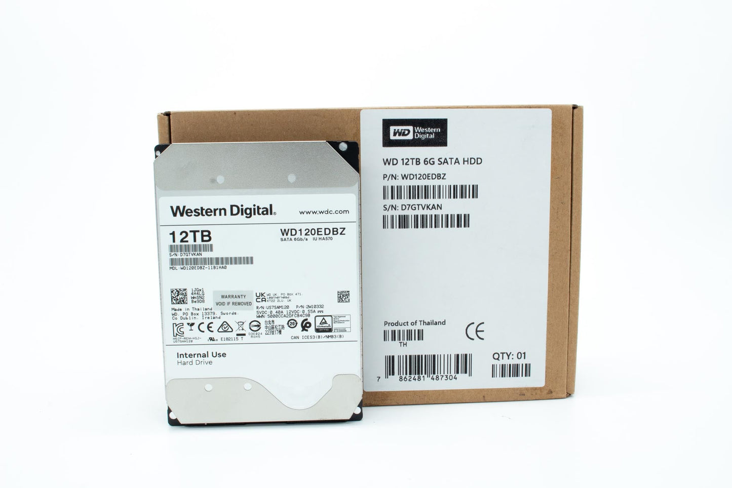 Western Digital - 12TB 6GB/S 5400RPM 256MB 3.5in SATA HDD - WD120EDBZ