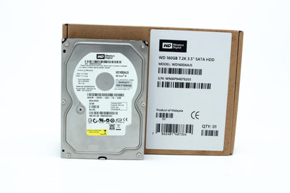 Western Digital 160 GB Caviar Blue SATA 7200 RPM 8 MB Cache Bulk/OEM Desktop Hard Drive WD1600AAJS