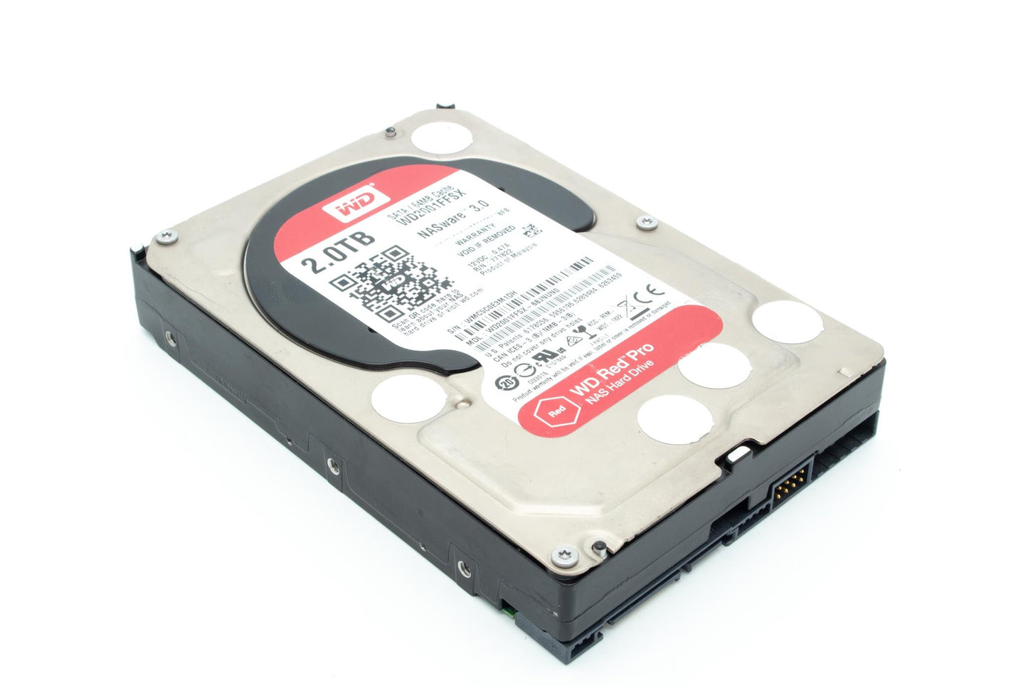 WD Red Pro 2TB NAS Hard Disk Drive - 7200 RPM SATA 6 Gb/s 64MB Cache 3.5 Inch - WD2001FFSX