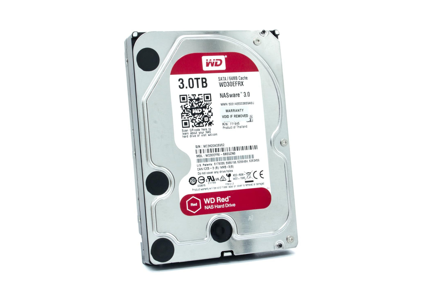 Western Digital 3TB Red NAS Hard Disk Drive (Western Digital30EFRX)