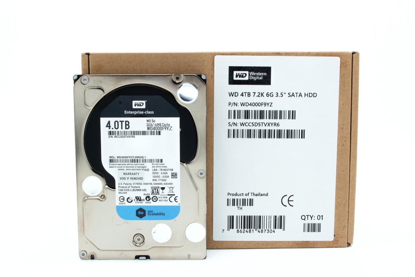Western Digital 4TB SE Enterprise Internal Hard Drive (WD4000F9YZ)