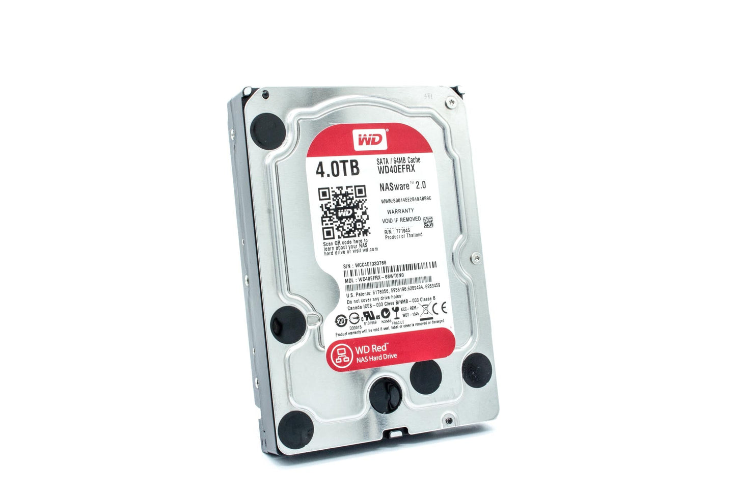 WD 4 TB Desktop Red SATA Internal Hard Disk Drive (HDD) (WD40EFRX) (Interface: SATA, Form Factor: 3.5 inch)
