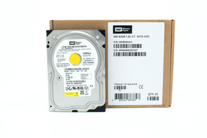Western Digital 80 GB Caviar Blue SATA 7200 RPM 8 MB Cache Bulk/OEM Desktop Hard Drive WD800AAJS