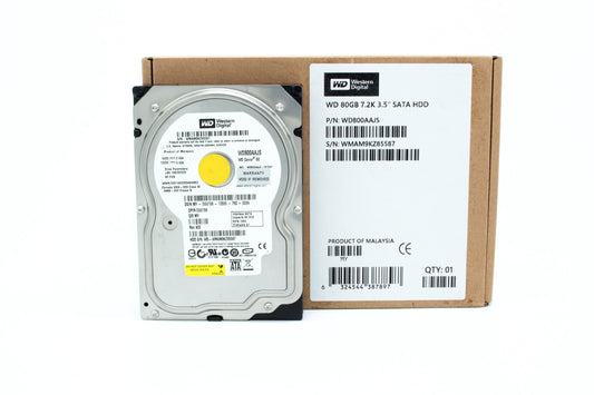 Western Digital 80 GB Caviar Blue SATA 7200 RPM 8 MB Cache Bulk/OEM Desktop Hard Drive WD800AAJS