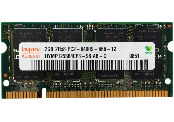Hynix HYMP125S64CP8-S6 2GB DDR2-667 SODIMM in Qatar 