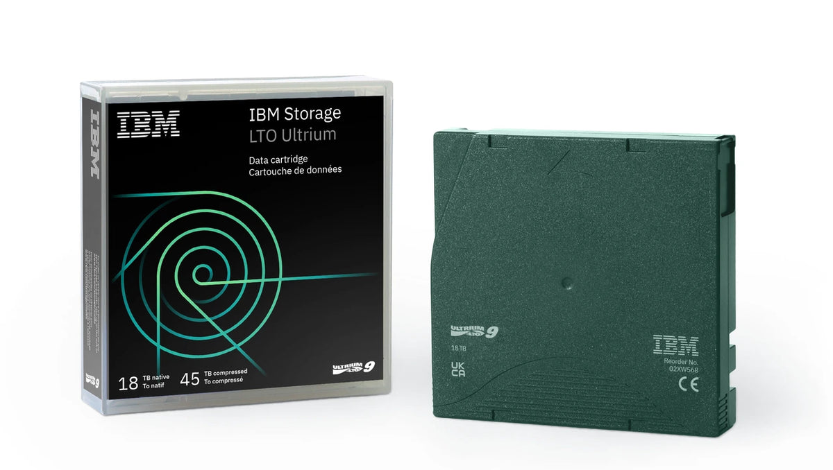 IBM LTO-9 Ultrium 18TB Data Cartridge 02XW568 in Qatar
